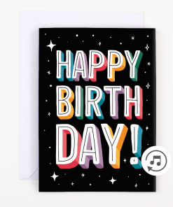 Endless Birthday Recordable Card with Glitter
