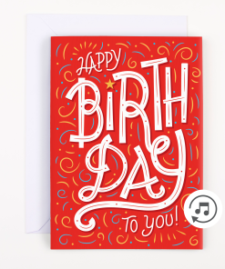 Endless Birthday Card with Glitter