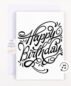 Endless Birthday Card with Glitter