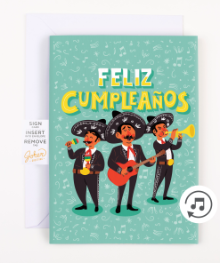 Endless Feliz Cumpleaños Card with Glitter